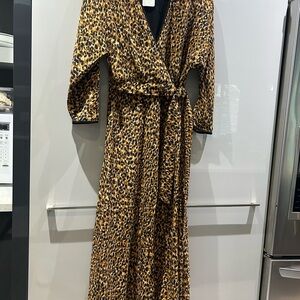 TRF ZARA  Animal Print Wrap Dress